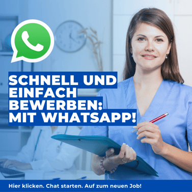 Best Practice Beispiel für die WhatsApp Bewerbung auf einer Stellenanzeige