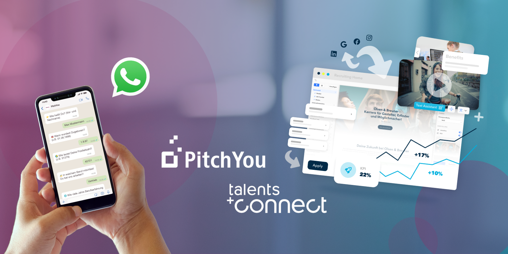 Synergien für eine neue Ära des Recruitings  talentsconnect und PitchYou vereinen Kräfte