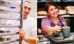 Junge Die Bäckerei.