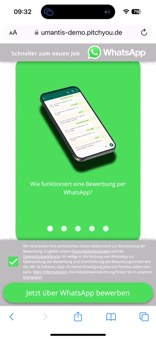 PitchYou DSGVO Konform WhatsApp 