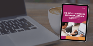 Banner Irrtümer zu Stellenanzeigen